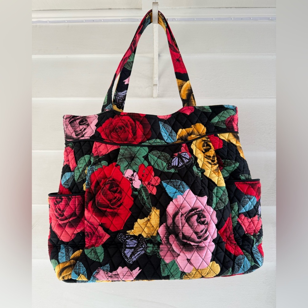 Vera Bradley Glenna in Havana Rose retired pattern satchel bag - Picture 2 of 8